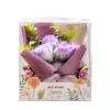 Ramo Express de Rosas de Jabón Violeta con Perlas (Caja de Regalo)