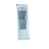 Set x12 Velas Onduladas Plateadas Metalizadas con Soporte
