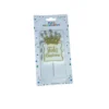 Vela Topper Corona Real Dorada "Feliz Cumpleaños"